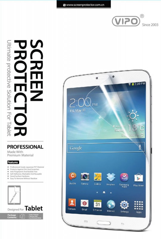 Пленка защитная для универсальная 9.7", samsung Galaxy Tab 2, Vipo (глянцевая, 3 шт)