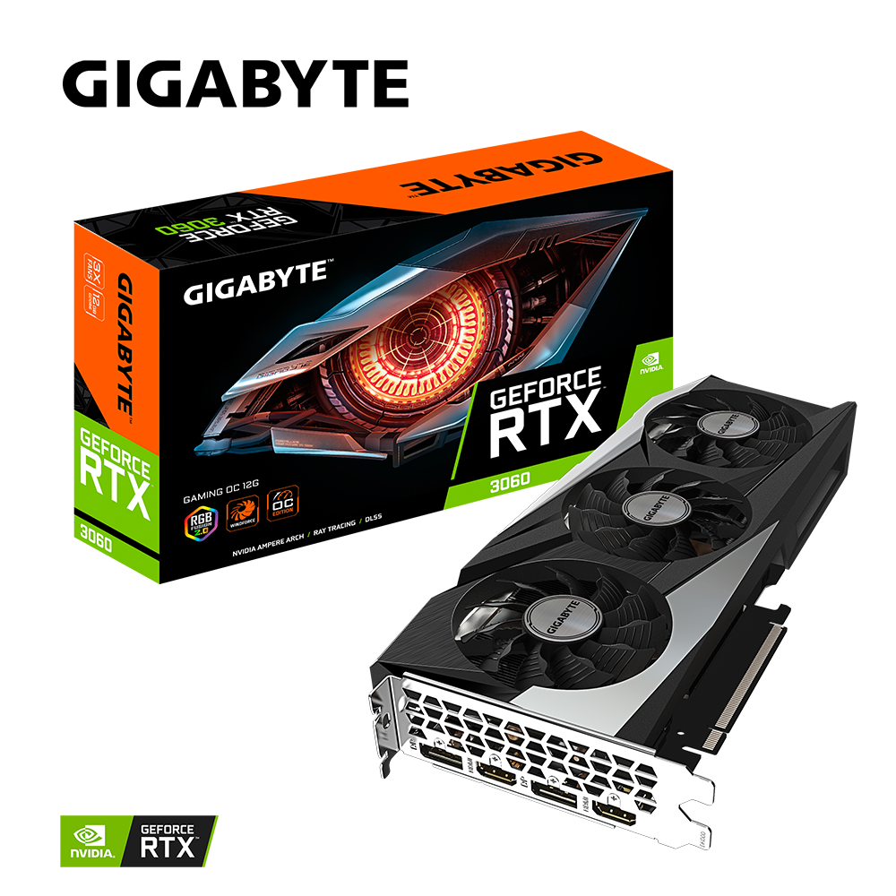 Видеокарта Gigabyte GeForce RTX 3060 GAMING OC 12G (rev. 2.0)