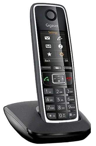 DECT телефон Gigaset C530A (черный, цифр. а/отв, АОН, память 200 номеров, до 6 трубок, ЖК-дисплей,)
