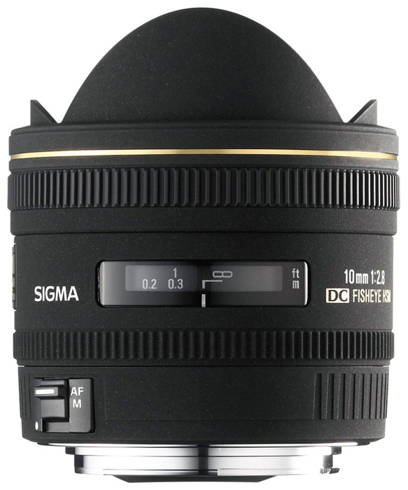 Объектив Sigma AF 10 mm f/2.8 EX DC Fisheye HSM (для Canon)