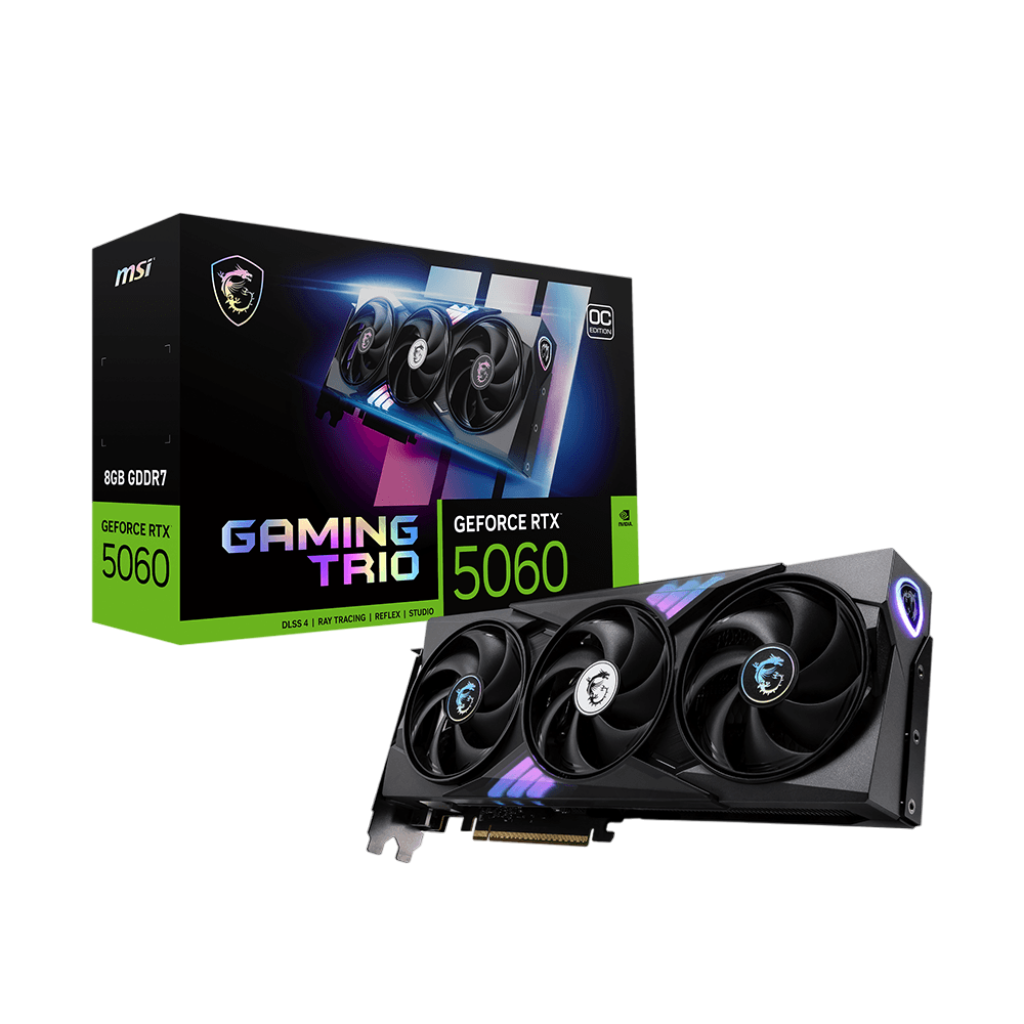 Видеокарта MSI GeForce RTX 5060 8G GAMING TRIO OC