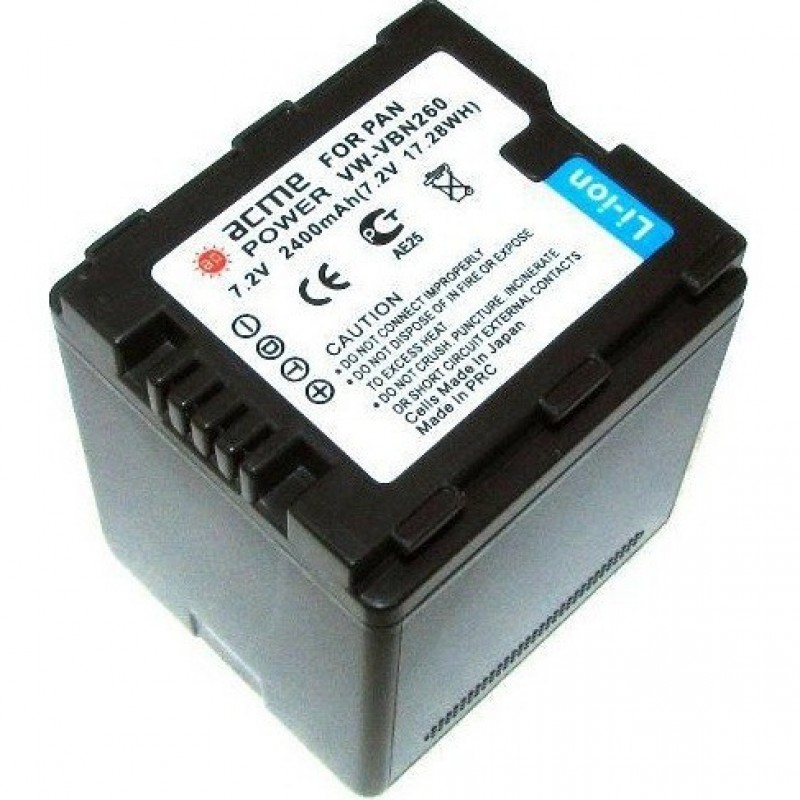 Аккумулятор для видеокамеры AcmePower AP-VBN260 [ 2400mAh ]