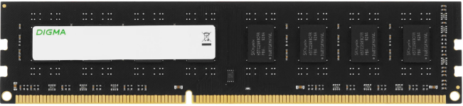 Память DIMM DDR3 4GB (PC3-10600, 1333MHz) Digma (1шт x 4ГБ, CL 9-9-9-24, 1.5В, DR x8, высота 18.75 мм, низкий профиль) DGMAD31333004D